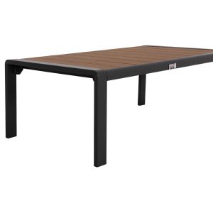 Garden set of 4 pieces Safin Hm6278.03 aluminum and olefin fabric in dark gray -- polyurethane