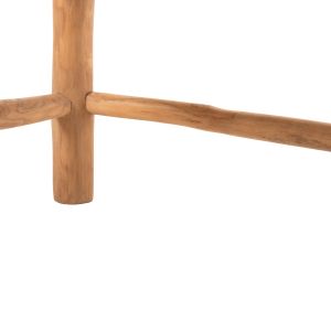Garden set of 4 pieces Londer Hm11957 solid teak wood-synthetic rattan-natural color