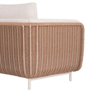 Garden set of 4 pieces Nexus Sm6179 aluminum - twisted rattan - sintered stone