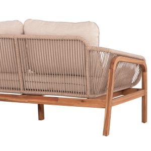 4-piece garden set Oasis Biege Sm6224 solid acacia wood and aluminum with beige upholstery