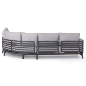 4-piece garden set Orion Corner Sm6191.01 dark gray aluminum and olefin