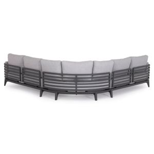 4-piece garden set Orion Corner Sm6191.01 dark gray aluminum and olefin