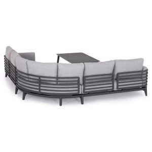4-piece garden set Orion Corner Sm6191.01 dark gray aluminum and olefin