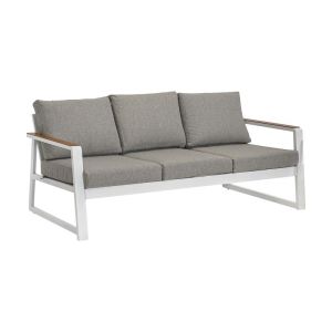Garden set of 4 pieces &amp;amp;amp;quot;aylin&amp;amp;amp;quot; white color 202x85x74cm
