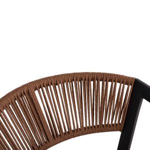 Garden set of 5 pieces Adam Hm21160 aluminum chairs and table 120x70 gray