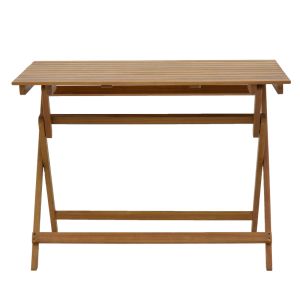 Garden set folding table with 4 folding chairs made of solid acacia Joter-jaybo 100x65x72cm