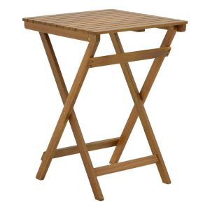 Garden set folding table with 4 folding chairs made of solid acacia wood Joter-lazio 50x50x70cm