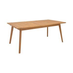 Garden set 9 pieces Banou-pino teak in natural color 180/240x100x75cm