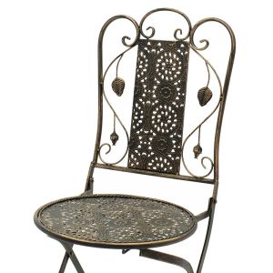 Garden set Drill color cooper - table with 2 chairs