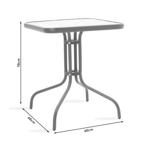 Obbi-watson garden set - table with 2 chairs
