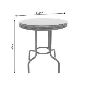 Garden set Paula table with 4 chairs