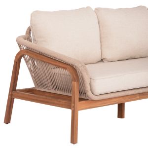 Garden set sofa and armchairs 4tmx Oasis Sm21215 acacia wood-aluminum-rope