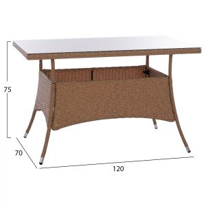 Garden set table with 4 chairs Hm11711.32