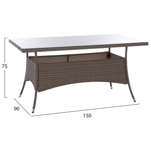 Garden set table with 4 chairs Hm11713,01