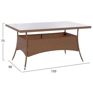 Garden set table with 4 chairs Hm11713.02