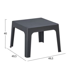 Garden set of 3 pieces Sleek Hm21274.10 gray polypropylene