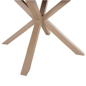 Garden set of 5 pieces Moril Hm21161 aluminum in champagne color and polywood