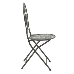 Garden set anthracite color - table with 2 chairs