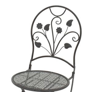 Garden set anthracite color - table with 2 chairs