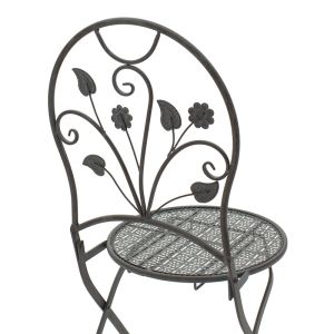 Garden set anthracite color - table with 2 chairs