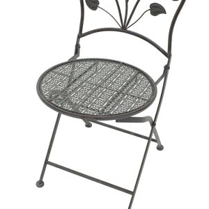 Garden set anthracite color - table with 2 chairs