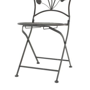 Garden set anthracite color - table with 2 chairs