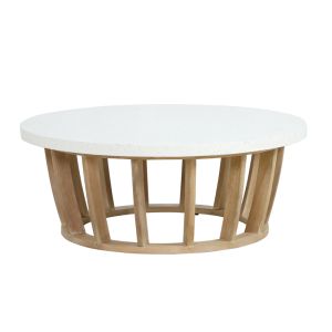 Garden set/living room set Eron - two-seater sofa, two armchairs and a table made of solid eucalyptus