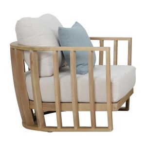 Garden set/living room set Eron - two-seater sofa, two armchairs and a table made of solid eucalyptus
