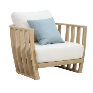 Garden set/living room set Eron - two-seater sofa, two armchairs and a table made of solid eucalyptus