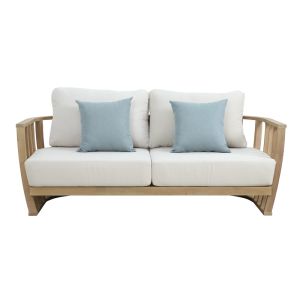 Garden set/living room set Eron - two-seater sofa, two armchairs and a table made of solid eucalyptus