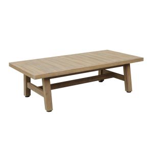 Garden set/living room furniture Malibu 4 pieces solid acacia beige fabric