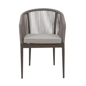 Garden chair Altina in brown color, 57x62x81cm