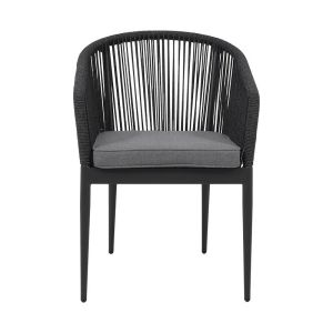Altina garden chair in gray, 57x62x81cm