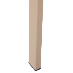 Градински стол Aluminum Saga Hm5127,04 шампанско - Polywood седалка и облегалка 55x52x86cm