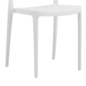 Amvroan garden chair with UV protection white Pp 51x49x79.5cm