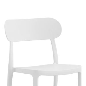 Amvroan garden chair with UV protection white Pp 51x49x79.5cm