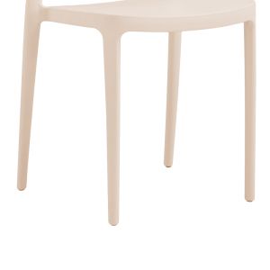 Amvroan Garden Chair with UV Protection Cappuccino Pp 51x49x79.5cm