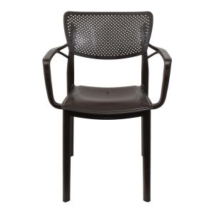 Garden chair Bellini brown color 54.5x53x84cm