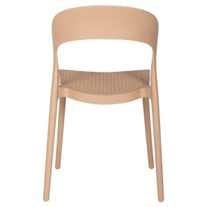 Garden chair Cleo polypropylene cappuccino color 49x54.5x80.5hcm Hm5936.03