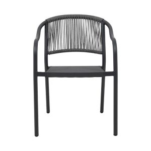 Garden chair Dakar in gray color, 57x63x80cm