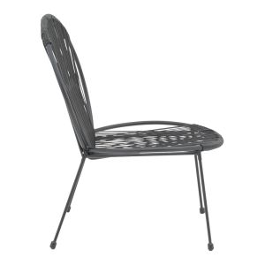Garden chair Dapper black metal-pe black 64.5x74.5x76cm