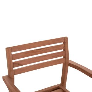 Garden chair Ermioni Hm18129 teak wood - natural color 60x59x84cm.