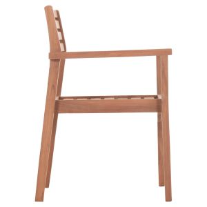 Garden chair Ermioni Hm18129 teak wood - natural color 60x59x84cm.