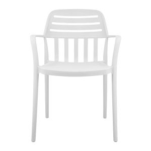 Garden chair Eviana white color 53x56x81cm