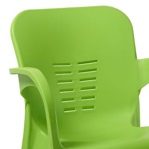 Garden chair Feast Pp green color with aluminum legs