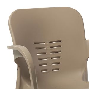 Garden chair Feast Pp cappuccino color with aluminum legs