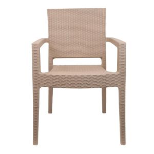 Garden chair Gala beige color 58x57x88cm