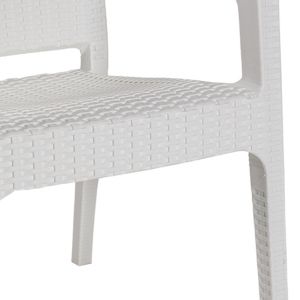 Garden chair Halcyon Pp white color