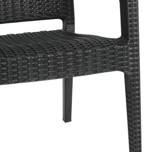Garden chair Halcyon Pp anthracite color