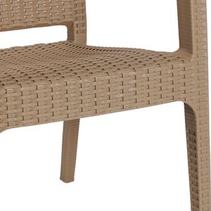 Garden chair Halcyon Pp cappuccino color